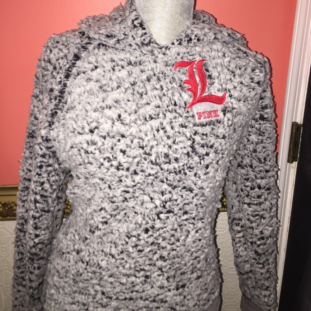 PINK Sherpa hoodie